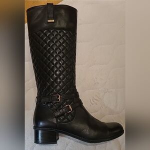Bandolino women's boots black leather Claraa size 10M